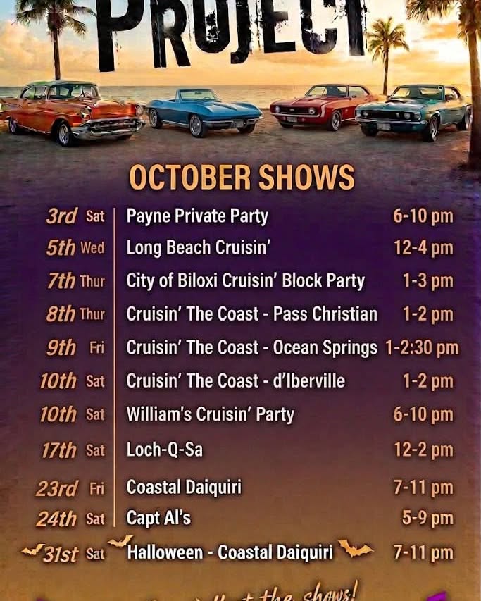 Flyer for Cruisin' The Coast - Ocean Springs