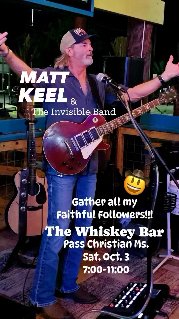 Flyer for Matt Keel & The Invisible Band