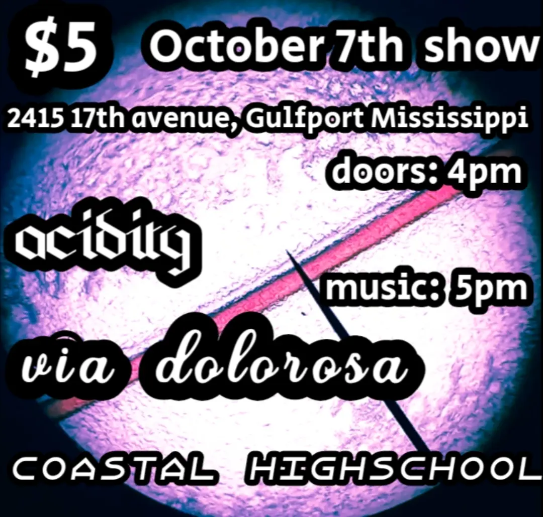 Flyer for October 7th show